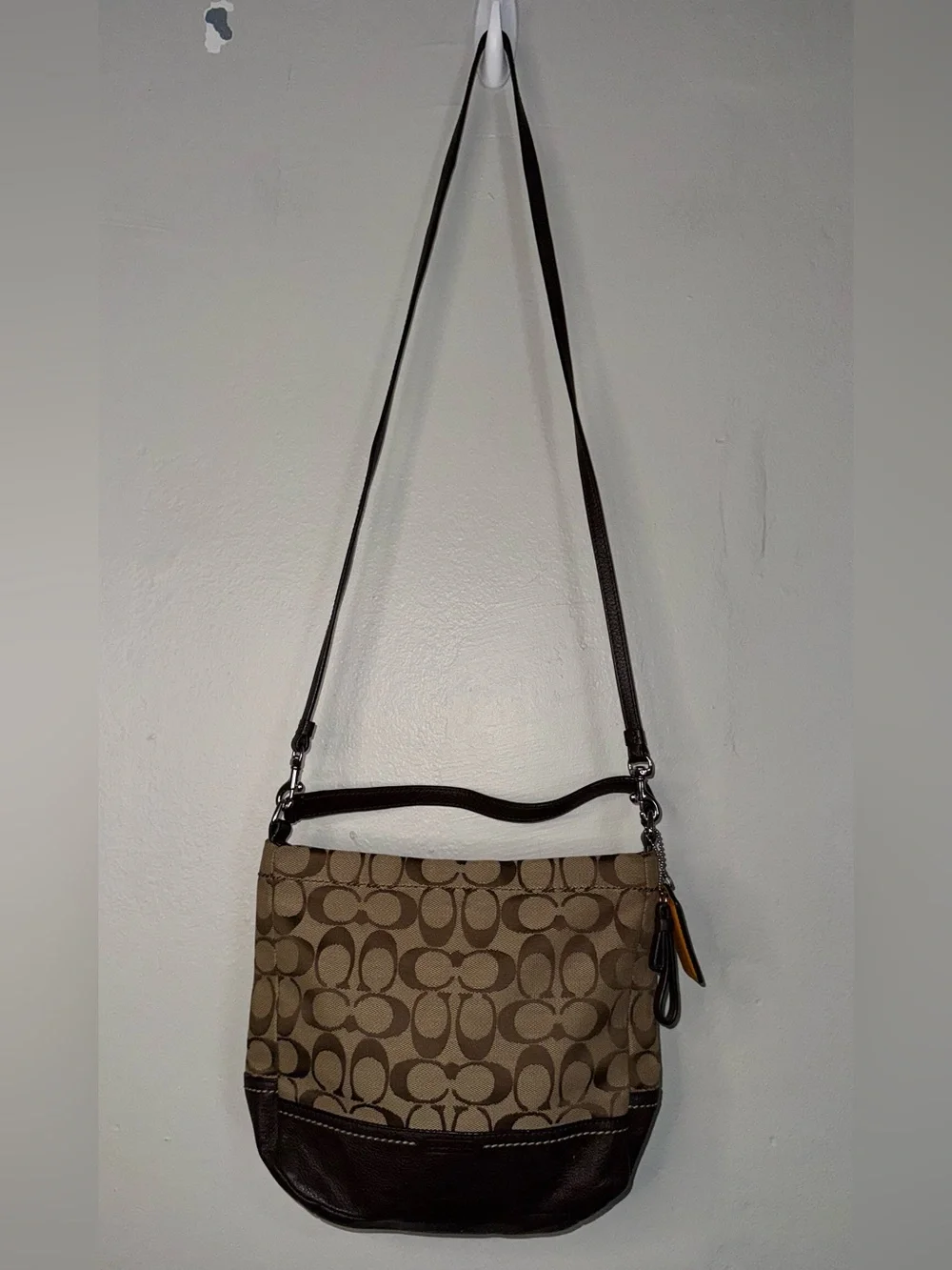 Y2K Coach Signature Canvas Convertible Crossbody Bag